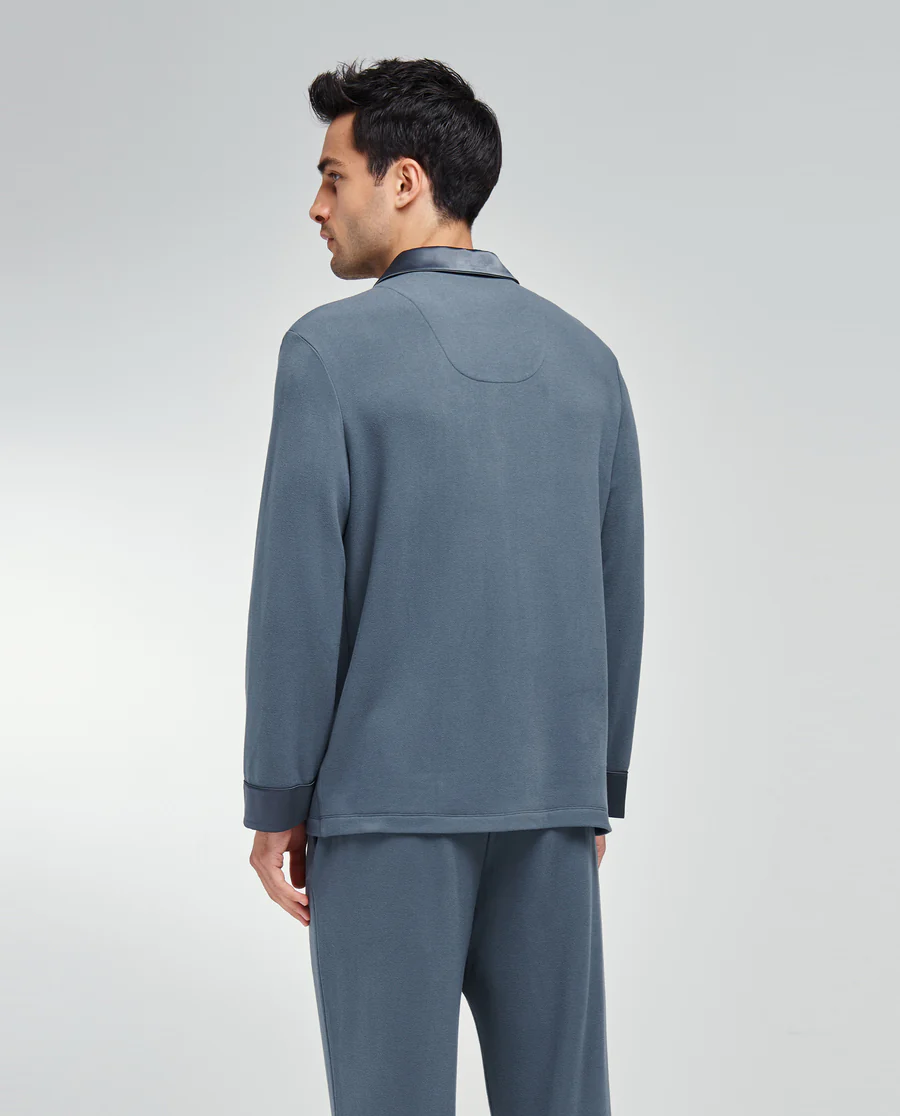 Aimer Men Long-Sleeve Classic Sleep Top - Image 6